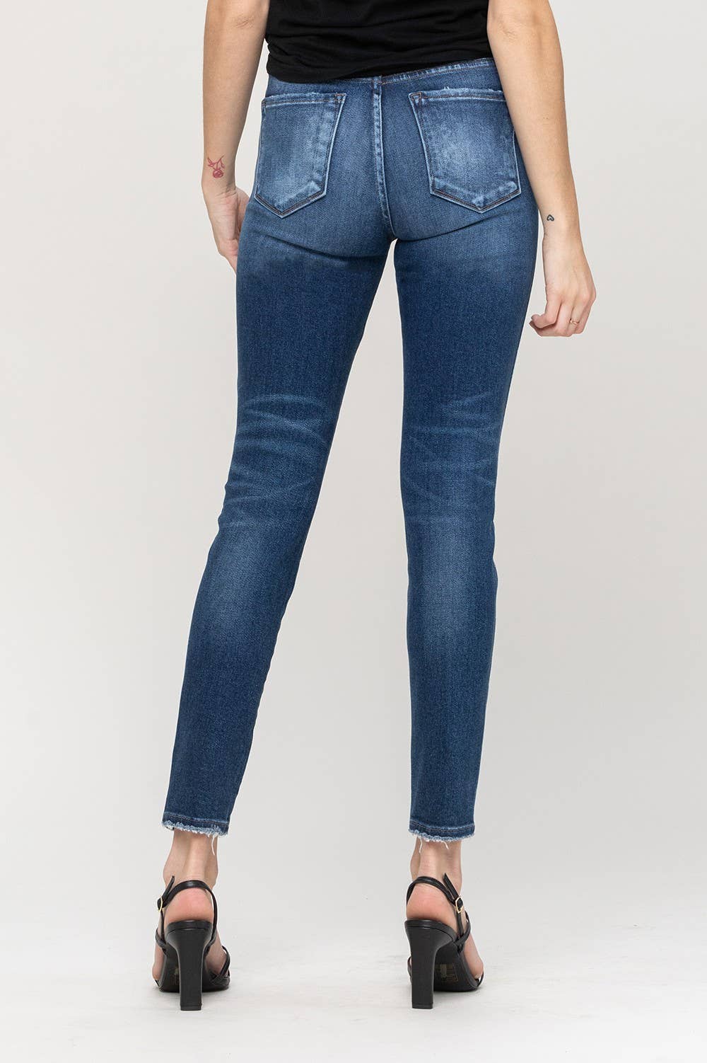 HIGH RISE ANKLE SKINNY