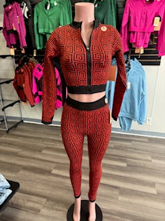 Geo Athletic Two-Piece Set