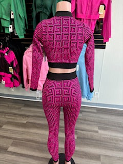 Geo Athletic Two-Piece Set