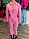 Cropped Hooded Two-Piece Sweat Suite
