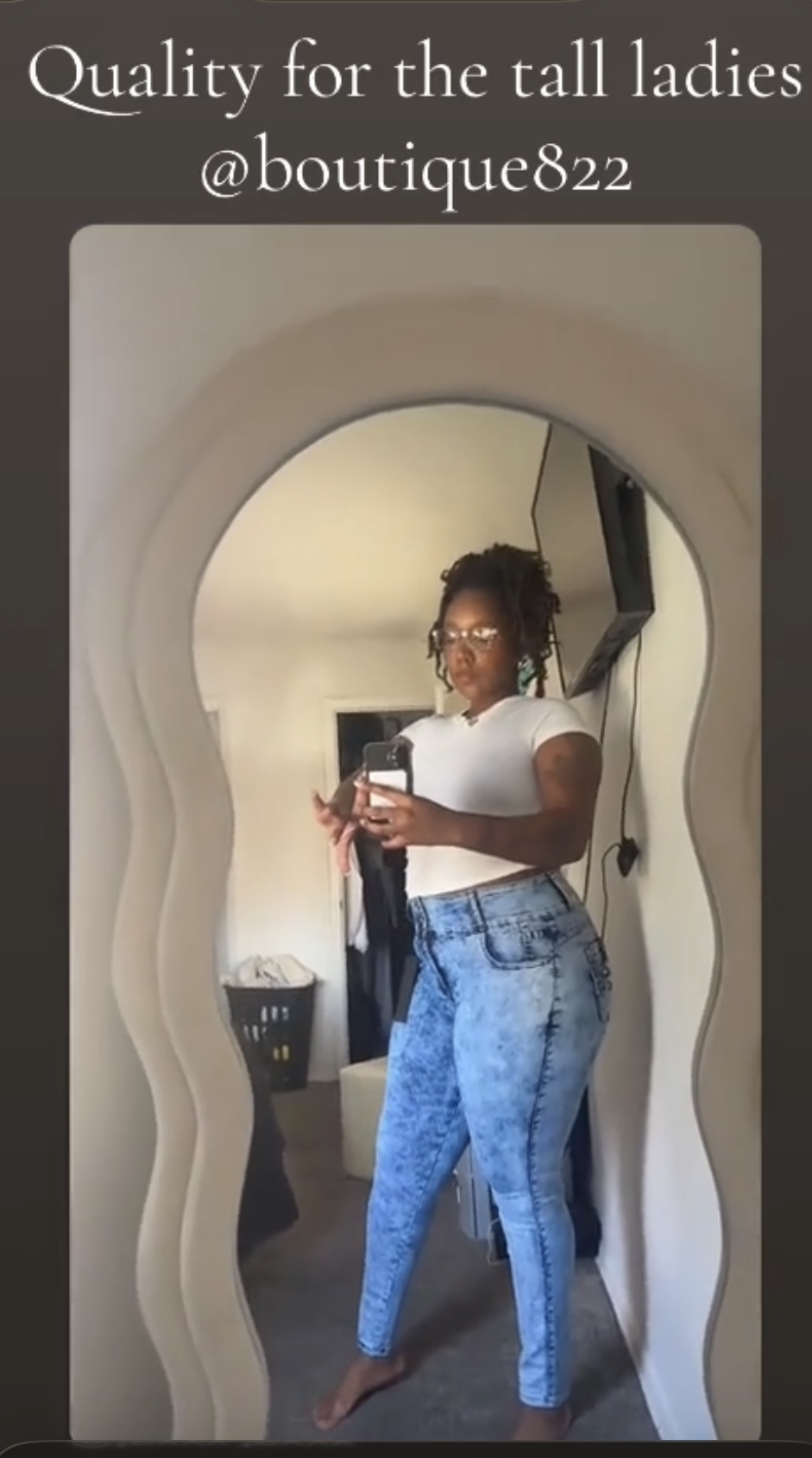 Acid Washed Stretch Jeans