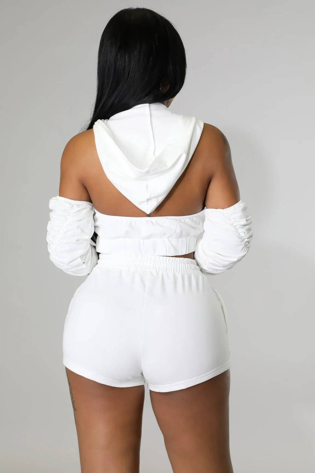 Crop & Cozy Short Set: L