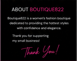 About Boutique822